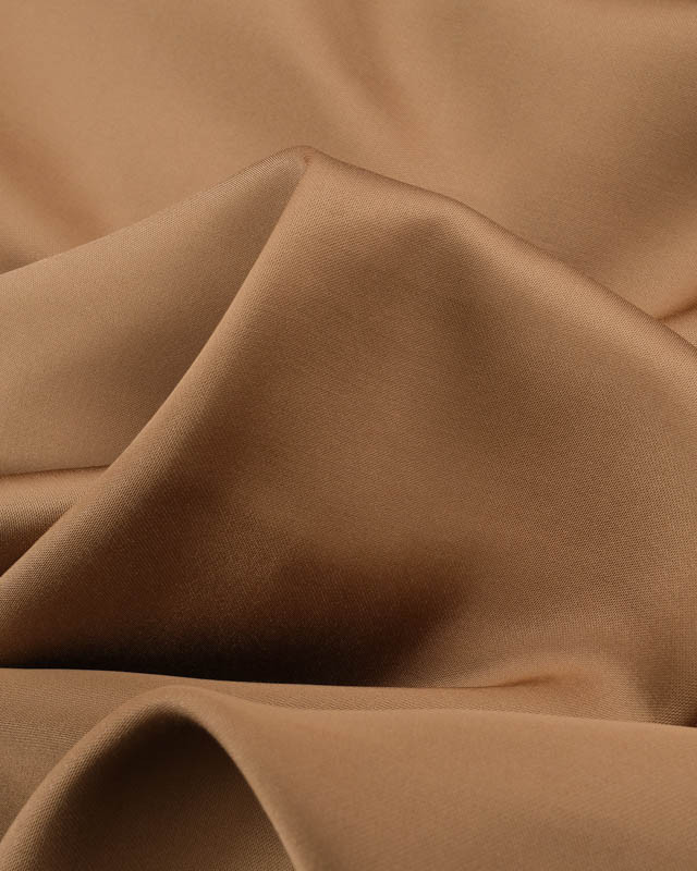 Satin de Viscose Uni Camel - Mercerine