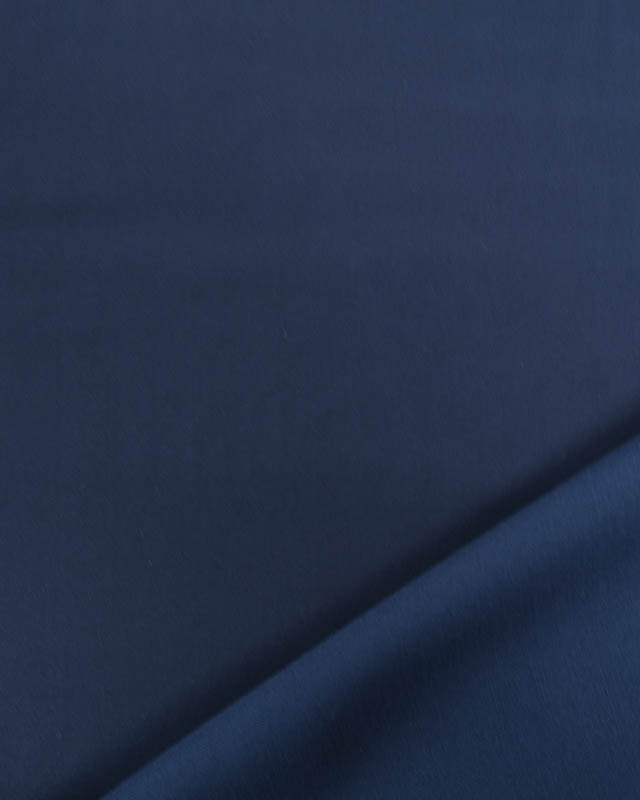 Satin de Viscose Uni Navy - Mercerine