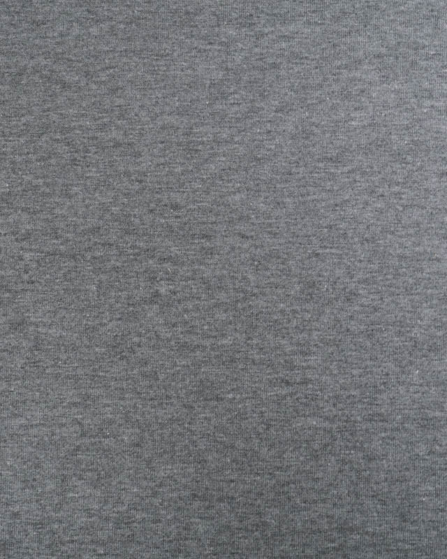 Tissu Jersey de Coton Uni Gris Chiné - Mercerine