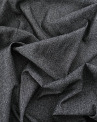 Tissu Chambray Noir - Mercerine