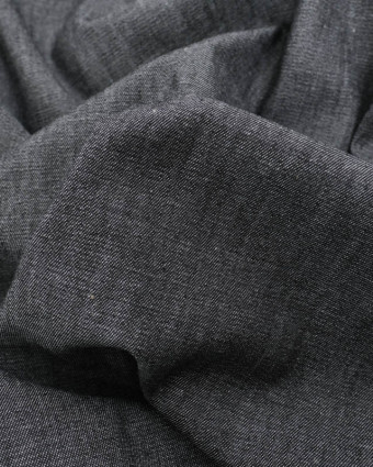 Tissu Chambray Noir - Mercerine