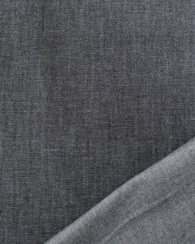 Tissu Chambray Noir - Mercerine