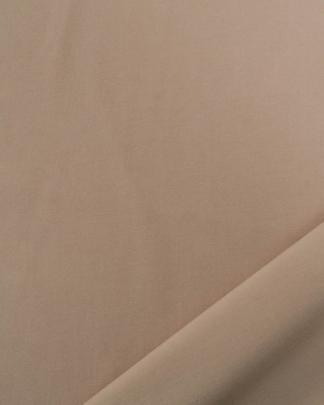 Tissu Viscose Twill Uni Beige - Mercerine