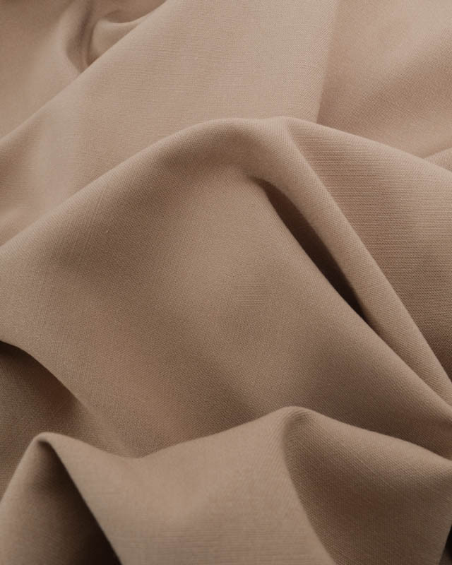 Tissu Viscose Twill Uni Beige - Mercerine