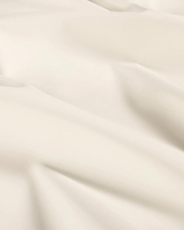 Tissu Imperméable Uni Blanc Cassé - Mercerine