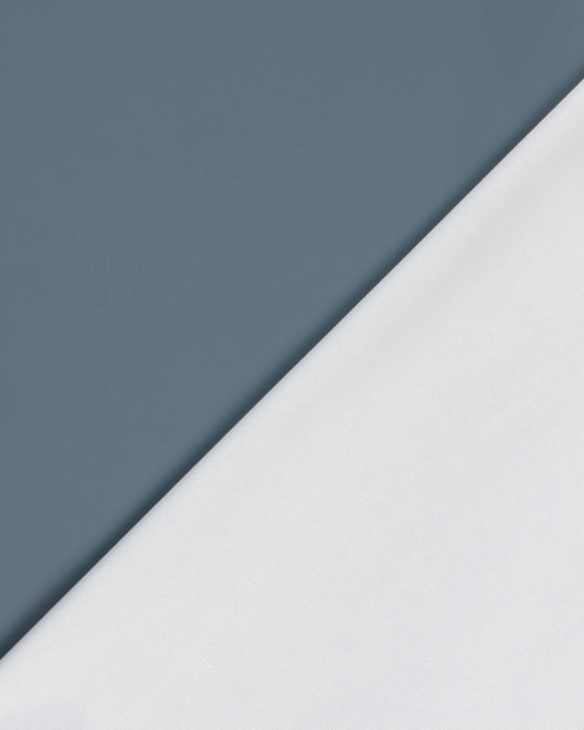 Tissu Imperméable Uni Gris Bleu - Mercerine