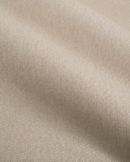 Aspect Lin Lurex Enduit Beige Naturel Doré - Mercerine