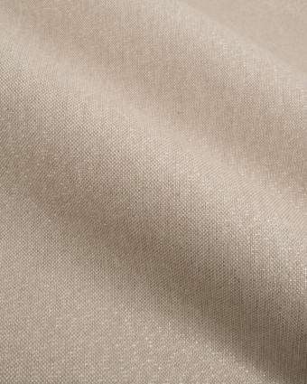 Aspect Lin Lurex Enduit Beige Naturel Doré - Mercerine