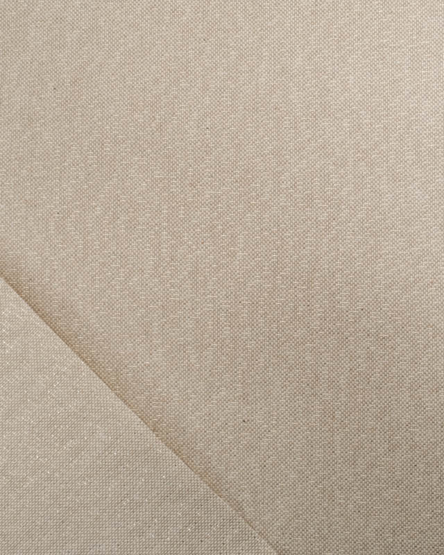 Aspect Lin Lurex Enduit Beige Naturel Doré - Mercerine