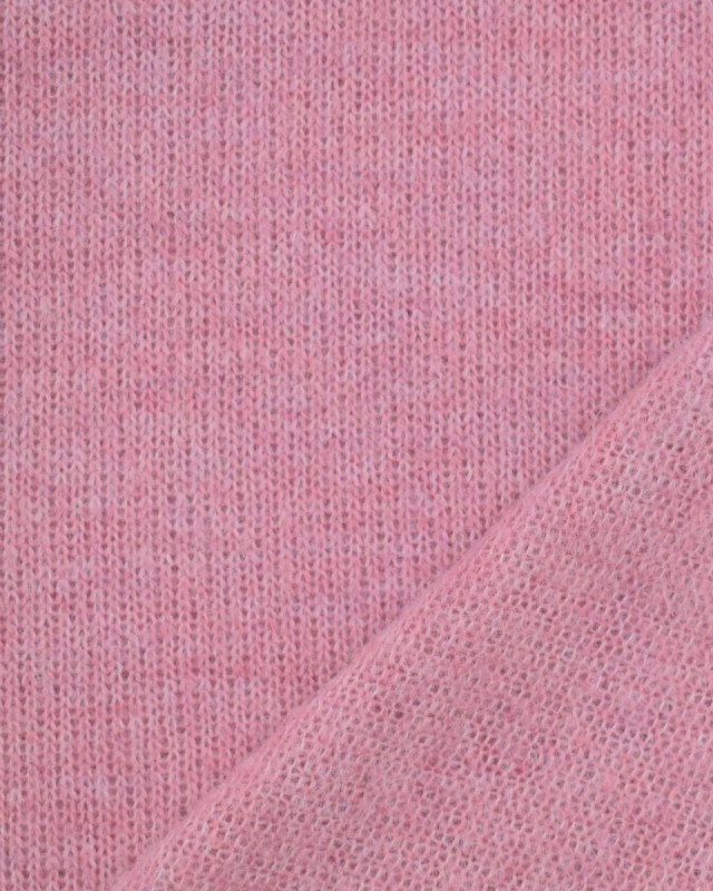 Tissu Maille Uni Rose - Mercerine