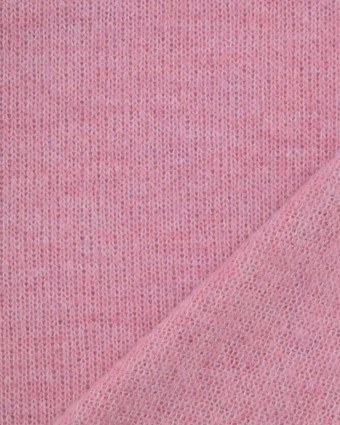 Tissu Maille Uni Rose - Mercerine