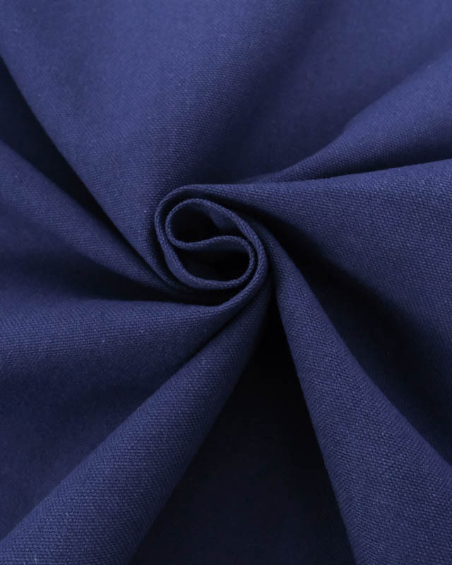 Tissu Demi Natté Uni Navy  - Oeko-Tex - Mercerine