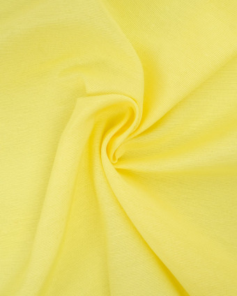 Tissu PolyCoton Uni Grande Largeur Citron - Mercerine