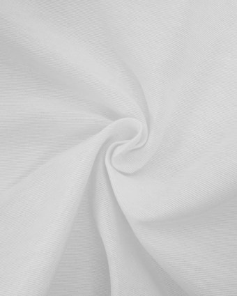 Tissu PolyCoton Uni Grande Largeur Blanc - Mercerine