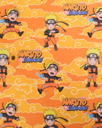 Tissu Coton Personnage Naruto Orange - Mercerine