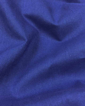 Voile de coton Bleu roi - par 10cm