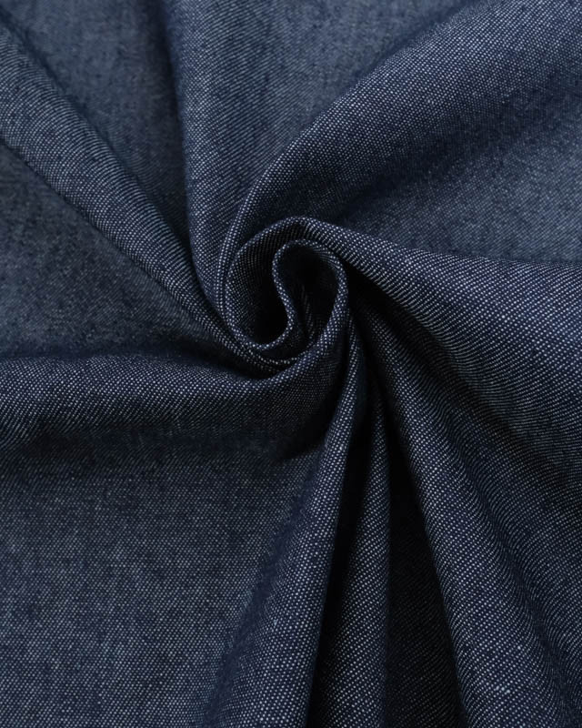 Tissu Denim Uni Dark Blue - Mercerine