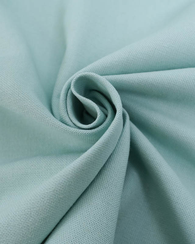 Tissu Ameublement Coton Lin Aqua - Mercerine