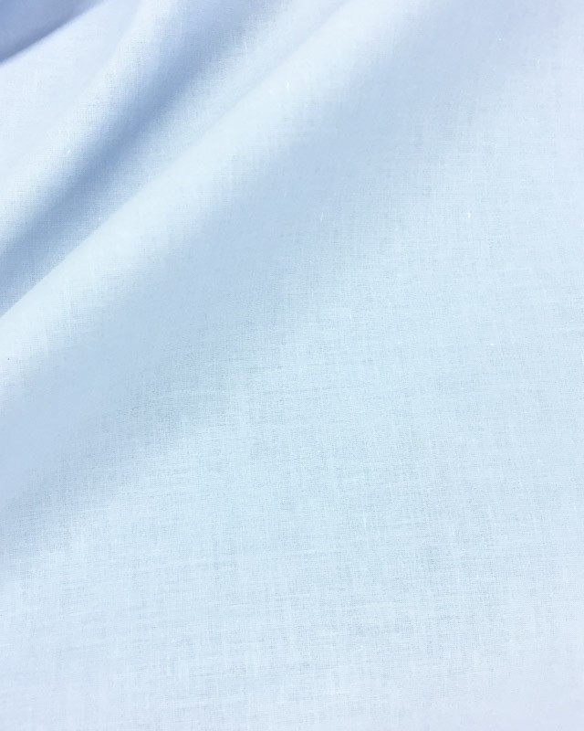 Voile de coton bleu clair - par 10cm