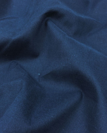 Voile de coton Bleu marine - par 10cm