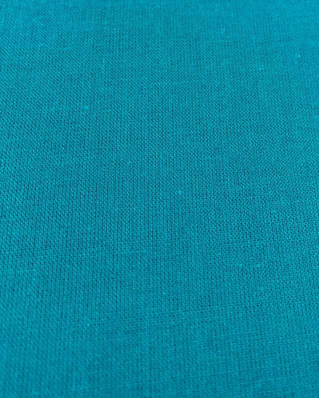 Voile de coton Bleu canard - par 10cm