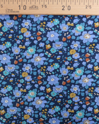 Tissu Liberty Fabrics@ Betsy Meadow Bleu - Mercerine