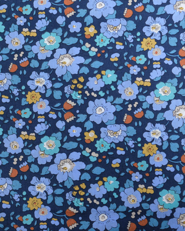 Tissu Liberty Fabrics@ Betsy Meadow Bleu - Mercerine