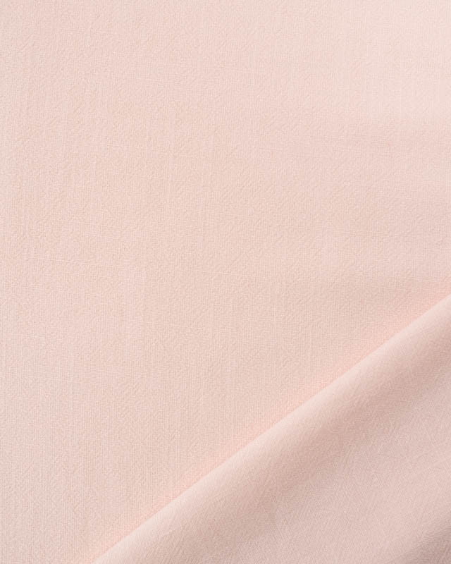 Tissu Lin Lavé Viscose Rose Clair - Mercerine