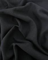 Tissu Lin Lavé Viscose Noir