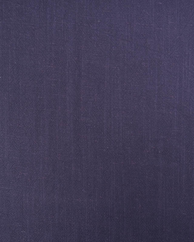 Tissu Lin Lavé Viscose Bleu Marine - Mercerine