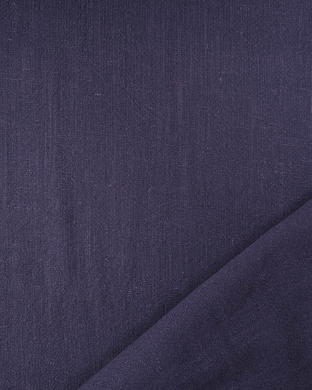 Tissu Lin Lavé Viscose Bleu Marine - Mercerine