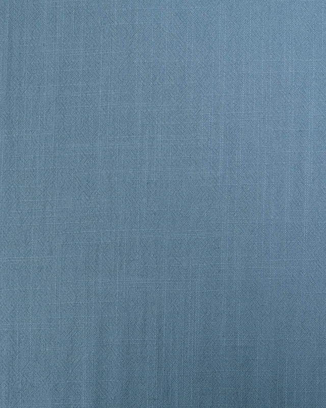 Tissu Lin Lavé Viscose Bleu Persan - Mercerine