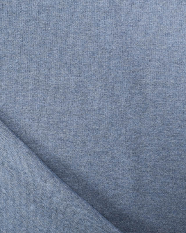 Tissu Jersey Interlock Premium Denim Chiné - Mercerine