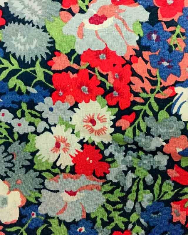 Coton Liberty Fabrics THORPE Rouge - Mercerine
