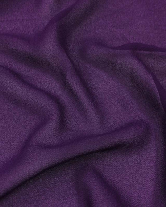 Voile crêpe violet x10cm