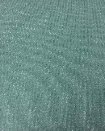 Bord côte vert lurex argent - par 10cm -  1 - Mercerine