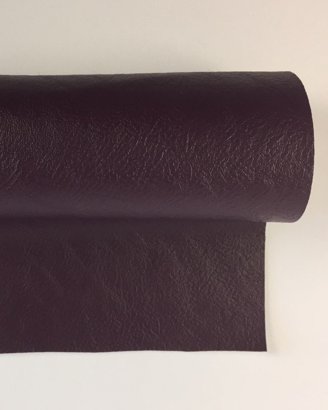 Tissu simili cuir violet Thibaud - Mercerine