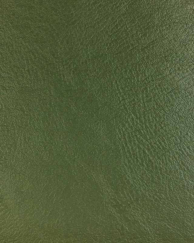 Tissu simili cuir vert foncé Thibaud - Mercerine