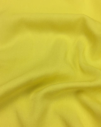 Tissu Viscose Jaune sergé Louise -  Mercerine