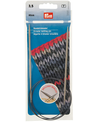 Aiguille à tricoter circulaire n°3,5 80cm