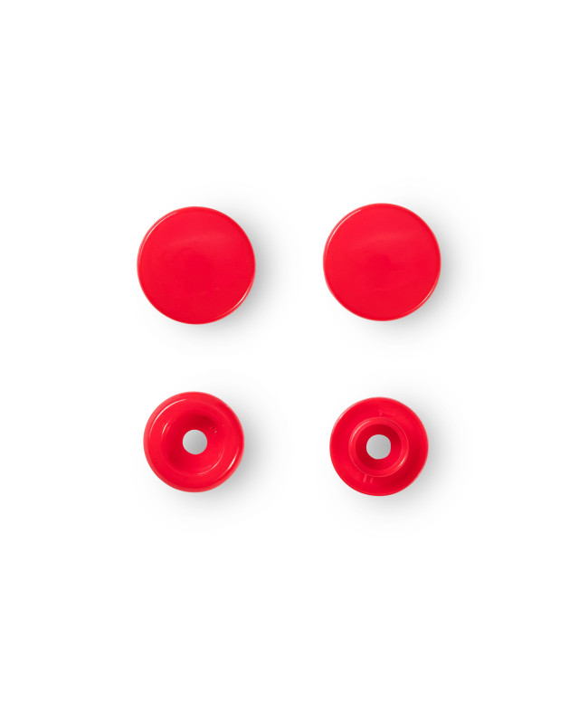 Bouton pression -Color Snaps - rouge clair