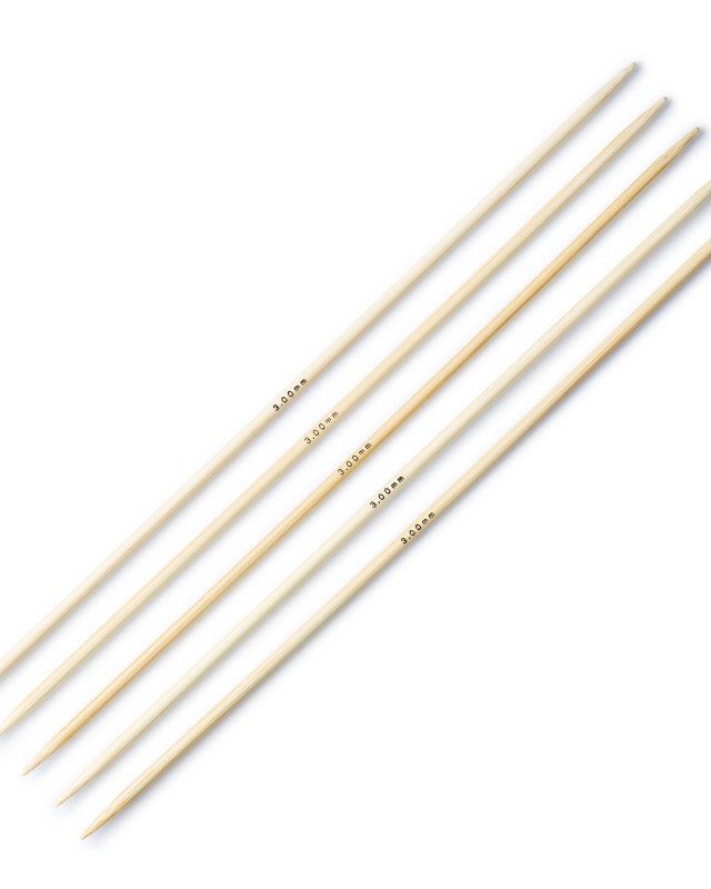 Aiguilles à tricoter -bambou -3.0mm - Prym - Mercerine