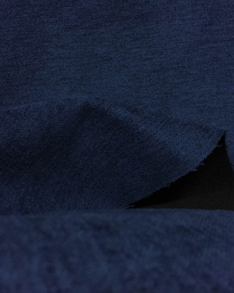 Tissu rideau occultant souple Alaska bleu marine - Mercerine