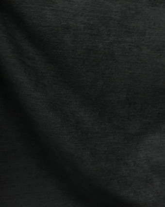 Tissu rideau occultant souple Alaska noir - Mercerine