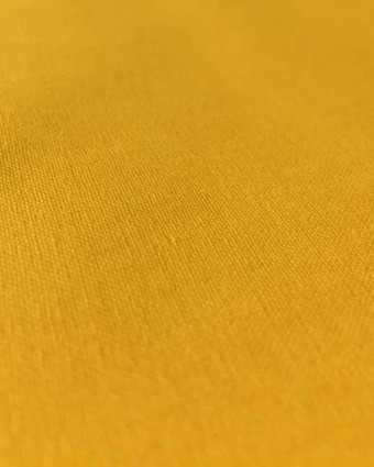 Tissu coton uni oekotex jaune colza Henry - par 10cm