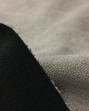 Tissu rideau occultant souple Alaska gris clair - Mercerine