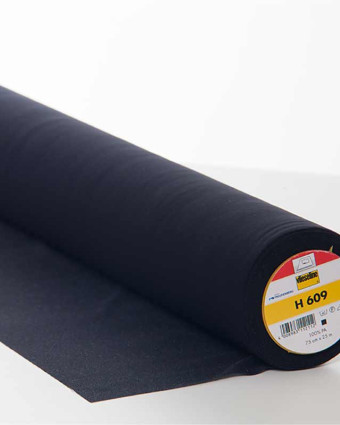Tissu Vlieseline H609 Entoilage thermocollant stretch noir pour jersey -  Mercerine