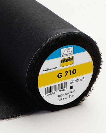 Tissu Vlieseline G710  Entoilage tissé léger ferme noir -  Mercerine