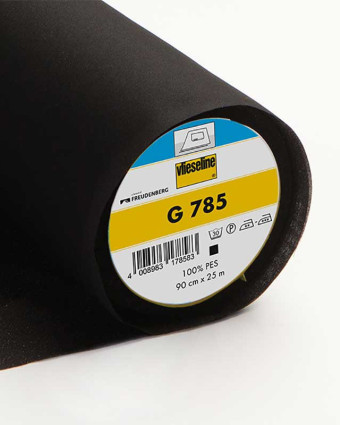 Tissu Vlieseline G785 Entoilage tissé extensible noir -  Mercerine