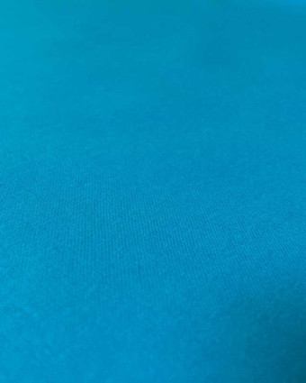 Tissu coton turquoise oekotex Henry - par 10cm